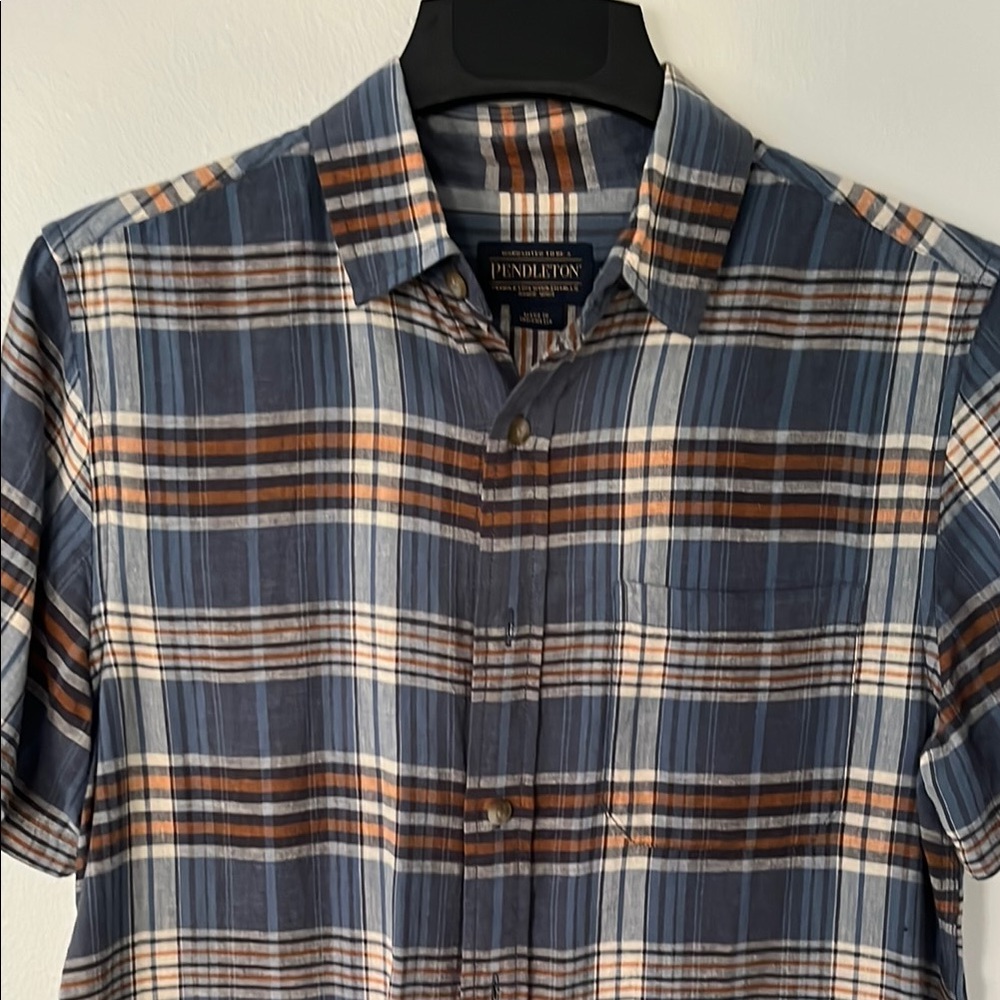 Pendleton Men's Blue Plaid Shirt